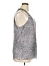 Unbranded Gray Purple Sleeveless Blouse Size XL - photo 4