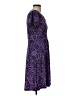 Wisp Print Purple Casual Dress Size 4 - photo 4