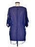 B3.0 100% Polyester Blue Short Sleeve Blouse Size M - photo 2