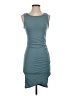 Leith Solid Teal Casual Dress Size S - photo 1