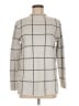 Ann Taylor LOFT Checkered-gingham Gray Turtleneck Sweater Size M - photo 1