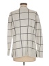 Ann Taylor LOFT Checkered-gingham Gray Turtleneck Sweater Size M - photo 2