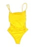 Shein Yellow Bodysuit Size 4 - photo 1