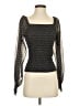 By Anthropologie Black Long Sleeve Blouse Size S - photo 1