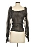 By Anthropologie Black Long Sleeve Blouse Size S - photo 2