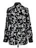 Foxcroft 100% Cotton Print Black Long Sleeve Blouse Size 10 - photo 2