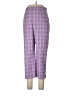 Gemilli Plaid Purple Casual Pants Size 12 - photo 1