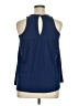 Red Camel Blue Sleeveless Blouse Size XL - photo 2