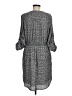 Mossimo 100% Polyester Chevron-herringbone Gray Casual Dress Size M - photo 2