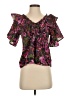 Something Navy 100% Cotton Pink Short Sleeve Blouse Size XS (estimated) - photo 1