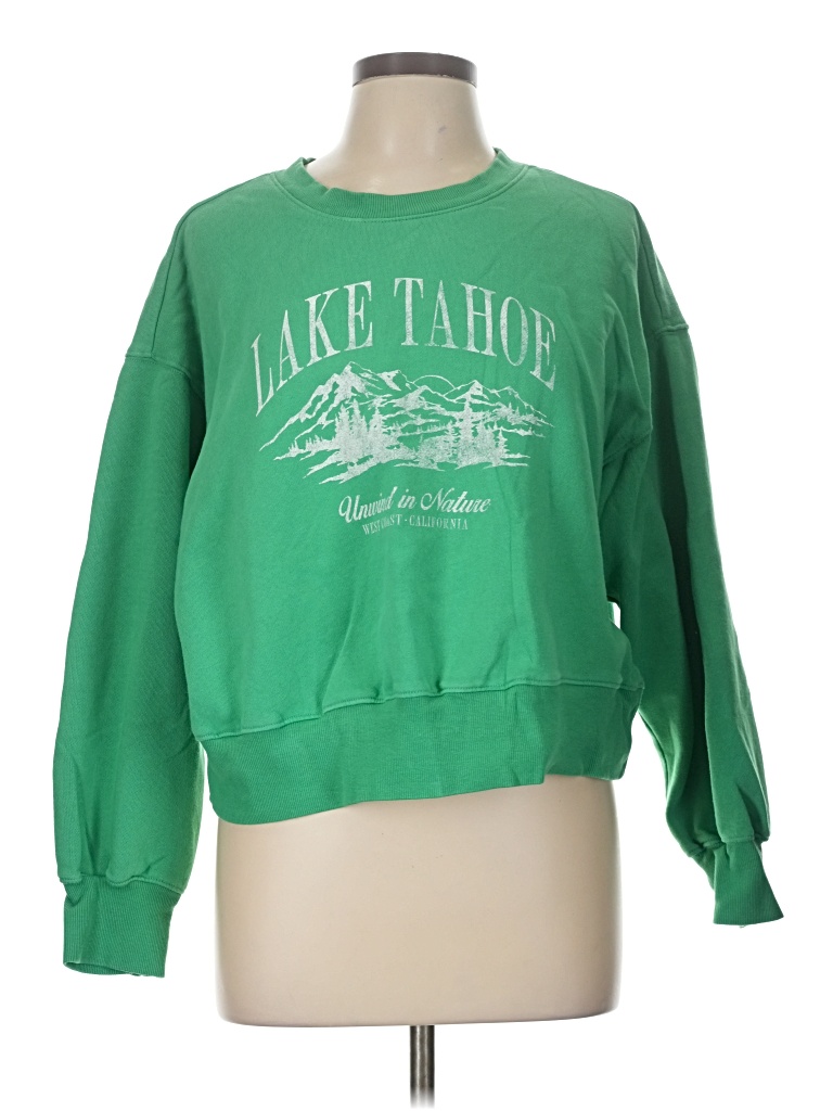 Pre-owned Old Navy Sweatshirt In Green