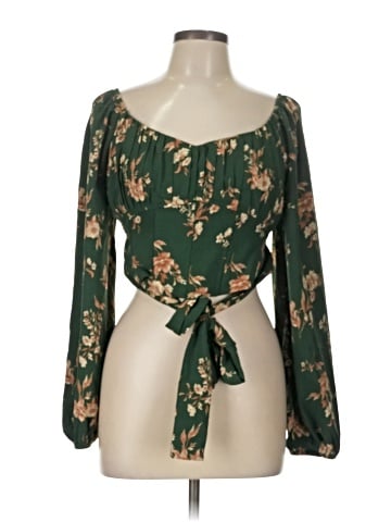 Blu Pepper Long Sleeve Blouse (view 1)