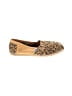 TOMS Animal Print Gold Tan Flats Size 7 - photo 1