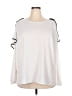 Lane Bryant White Long Sleeve Top Size 20 - photo 1