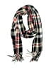 Steve Madden Plaid Burgundy Tan Scarf One size - photo 1
