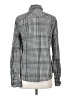 Merona 100% Cotton Checkered-gingham Gray Long Sleeve Button-Down Shirt Size S - photo 2