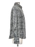 Merona 100% Cotton Checkered-gingham Gray Long Sleeve Button-Down Shirt Size S - photo 4