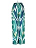 Unbranded Print Blue Green Casual Pants Size S - photo 2