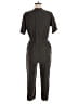 Uniqlo 100% Rayon Solid Gray Green Jumpsuit Size S - photo 2