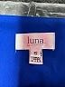 Luna Solid Blue Cocktail Dress Size S - photo 7