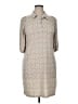 Calvin Klein Tweed Tan Casual Dress Size 14 - photo 1
