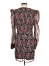 Aqua Print Brown Cocktail Dress Size M - photo 2