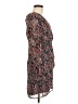 Aqua Print Brown Cocktail Dress Size M - photo 4