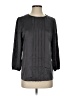 J. Mendel 100% Silk Black 3/4 Sleeve Silk Top Size 2 - photo 1