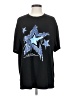 Shein Stars Black Short Sleeve T-Shirt Size 4 - photo 1