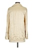 Zara Metallic Ivory Long Sleeve Blouse Size XS - photo 2