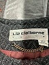 Liz Claiborne 100% Wool Chevron-herringbone Gray Wool Blazer Size 14 - photo 6