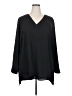 Evri 100% Polyester Black 3/4 Sleeve Blouse Size 2X - photo 1