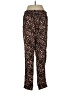 DKNY Animal Print Brown Casual Pants Size M - photo 2