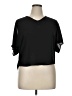 Shinestar Black Short Sleeve Top Size XL - photo 1
