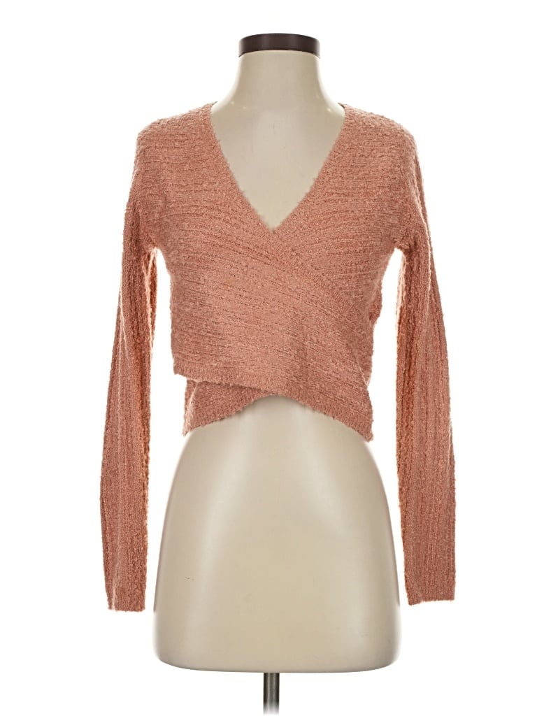 Pre-owned Le Lis Cardigan Sweater In Tan