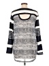 Tribal Stripes Black Pullover Sweater Size L - photo 2