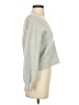 Pink Rose Metallic Silver Pullover Sweater Size S - photo 4