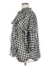 C established 1946 100% Polyester Houndstooth Silver 3/4 Sleeve Blouse Size 18 - 20 - photo 5