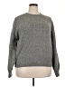 Jennifer Lopez Chevron-herringbone Gray Pullover Sweater Size XXL - photo 1