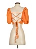 Shein Orange Short Sleeve Top Size S - photo 2