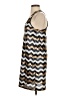 Alya 100% Polyester Chevron-herringbone Brown Black Casual Dress Size S - photo 5