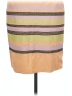 MM Couture 100% Polyester Stripes Tan Casual Skirt Size L - photo 1