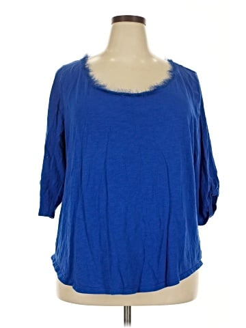 Lane Bryant 3/4 Sleeve T-Shirt (view 1)