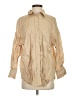 Zara Tan Long Sleeve Button-Down Shirt Size S - photo 1