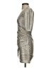 Alice + Olivia 100% Polyester Metallic Silver Gold Cocktail Dress Size 2 - photo 5