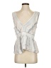 Splendid Silver Sleeveless Blouse Size S - photo 1