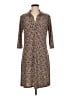 Mlle Gabrielle Animal Print Brown Casual Dress Size M - photo 1