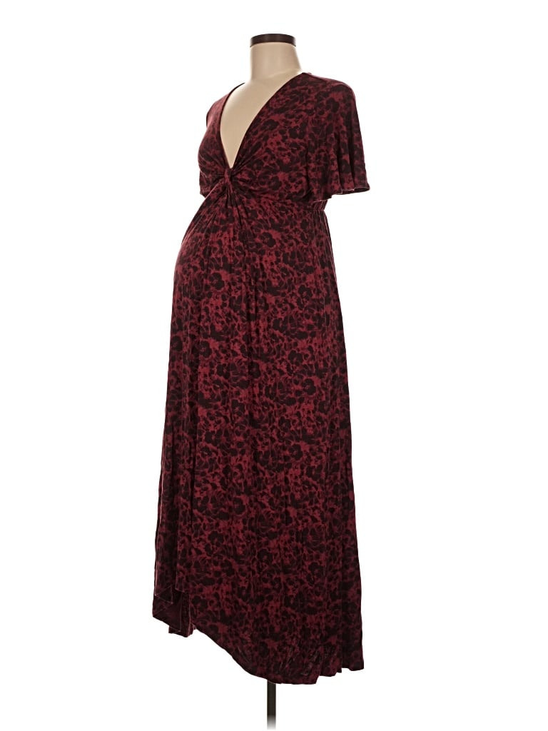 Pre-owned Isabel By Ingrid + Isabel Casual Dress In Burgundy