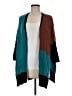 Chico's Color Block Teal Cardigan Size Med - Lg (1) - photo 1