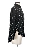 J.Crew 100% Silk Hearts Black Long Sleeve Silk Top Size XS - photo 4